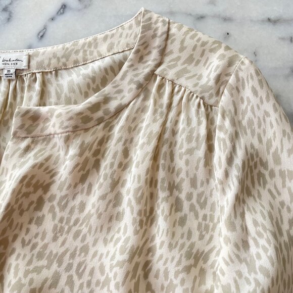 Aritzia Silk Leopard Print Silk Blouse - Picture 9 of 15